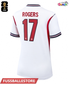 Günstige England Morgan Rogers #17 Heimtrikot Damen WM 2026 Kurzarm